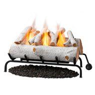 Real Flame 24" Convert-to-Gel Log Set In Birch N3