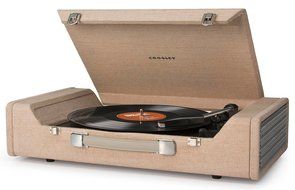 Crosley CR6232A-BR Nomad Portable USB Turntable with Software for Ripping &amp; Editing Audio, Brown N3