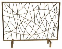 FIREPLACE SCREENS - "INTO THE WOODS" DECORATIVE FIRE SCREEN - FIRE PLACE SCREEN