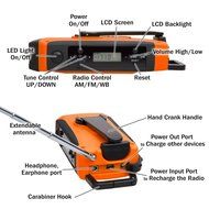 Ivation Solar &amp; Hand Crank AM/FM/NOAA WB Digital Dynamo Radio, Emergency Phone Charger w/ Cables, 3 LED Flashlight... N9