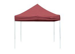 10x10 Straight Leg Pop-up Canopy, American Pride Cover, Black Roller Bag N13