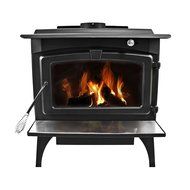 Pleasant Hearth 2,200 Square Feet Wood Burning Stove, Large N8