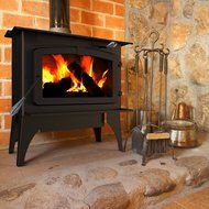 Pleasant Hearth 2,200 Square Feet Wood Burning Stove, Large N9
