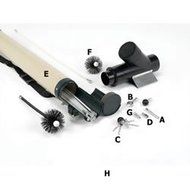 Pro-Spin To Rovac Adaptor, Prospin On Brush End, Rovac On Drill End