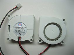 2 pcs Brushless DC Blower Fan 4020S 24V 2 Wires 40x20mm White Color Sleeve-bearing Skywalking