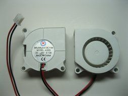 2 pcs Brushless DC Blower Fan 4020S 24V 2 Wires 40x20mm White Color Sleeve-bearing Skywalking N2