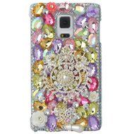 Spritech(TM) Bling Phone Case For Samsung Galaxy Note Edge,3D Handmade Silver Crystal White Flower Butterfly Accessary... N15