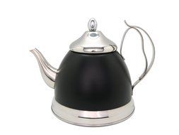 Evco International Creative Home Nobili-Tea Opaque Tea Kettle, 2.0 quart, Black N2