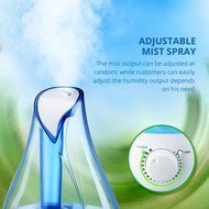 Seneo Cool Mist Ultrasonic Humidifier Personal Humidifier with 24-hour Per Fill, 380ml/hour Ultra high Humidifying... N3