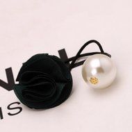 Spritech(TM) Rose Flower Hair Ring with Big Pearl Hair Band Hair Circle for Girl women Hair Accessories Hair Rope