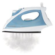 BLACK+DECKER F210 Steam Iron with Nonstick Soleplate, White/Blue N3