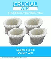 4 Vicks WF2 Humidifier Filters; Fits Vicks V3500N, V3100, V3900 Series, V3700, Sunbeam 1118 Series &amp; Honeywell...