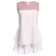 Spritech(TM) Women Girl Summer Sleeveless Tiered Dress Wide Layered Skirt S