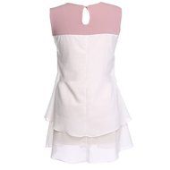 Spritech(TM) Women Girl Summer Sleeveless Tiered Dress Wide Layered Skirt S N2