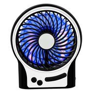 iBaste 4 Inch Portable Mini USB Charging or Battery Powered Desktop Oscillating Fan Black N7