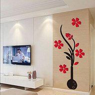 3D Flower Beautiful DIY Mirror Wall Decals Stickers Art Home Room Vinyl Decor N2