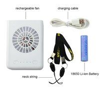 Deli 3 Speeds Portable Multi-functional Mini Rechargeable Fan Powered by 18650 Li-ion Battery (included) &amp; USB... N5