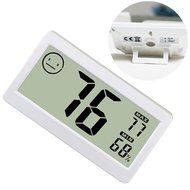 Humidity Monitor JN206 with Ditigal Temperature Gauge Meter for Home (white) N3