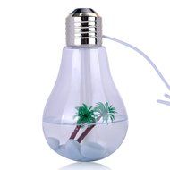 USB Mini 400ml Colorful Bulb humidifier Air Purifier Atomizer with colorful Night Light for Household Office Bedroom... N3