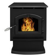 Pleasant Hearth Cabinet Style 50000 BTU's Pellet Stove with 120-Pound Hopper N13