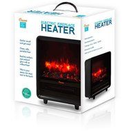 Overheat Protection Black Crane Fireplace Heater