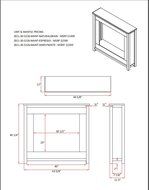 Amantii Zero Clearance Series Built-In Electric Fireplace with Espresso Stained Mantel, 30 Inch N2