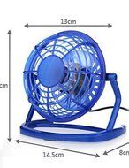 LBLI Desktop Fan USB Power Supply 2 Speeds Mini Portable Fan , blue JIAJU-YONGPING #0607 N2