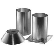 DuraVent 46DVA-IS 4" x 6-5/8" DirectVent Pro Direct Vent Pipe - Galvanized Attic, Galvanized