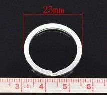 Lots 10pcs Metal Key Holder Split Rings Keyring Keychain Keyfob Accessories New