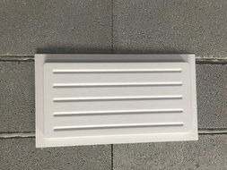 Crawl Space Small Outward Mounted Vent Cover-white 10"x18"