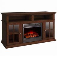 Argo Furniture Alessandra Electric Fireplace, Walnut N12