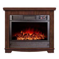 Argo Furniture Alessandra Electric Fireplace, Walnut N13