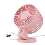 QH USB Mini Portable Double-vane Desk Fan Electric Computer Super Mute Cooler Fan (White) N11