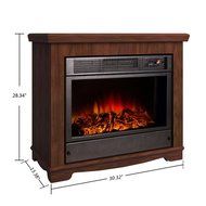Argo Furniture Alessandra Electric Fireplace, Walnut N15
