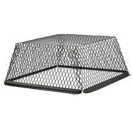 HY-C RVG2525G Galvanized Black Roof VentGuard with Wildlife Exclusion Screen, 25" x 25" x 12"