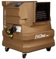 Portacool Evaporative Cooler, Direct Drive, 2 Speed, 10-Gallon Reservoir, Brown