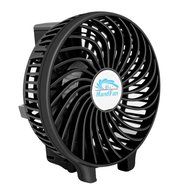 ASSIS Multipurpose Collapsible Portable Fan Outdoor Fan Clip Fan Desktop Fan 3 Speed (Black) N6