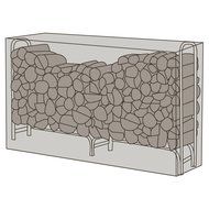 Budge All-Seasons Log Rack Cover P9A12SF1, Tan (2-ft L x 8-ft W x 4-ft H)