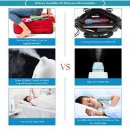 Motoraux Portable Mini Cool Mist Humidifier/Ultrasonic Air desktop Personal Humidifier with LED, Small Perfect... N6