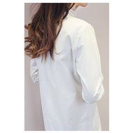 KAKA(TM) Girl Women Spring Autumn Long Sleeve Blouses Flower Collar White Shirt XL N5