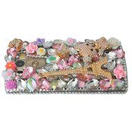 Spritech(TM) Bling Hard Clear Phone Case For LG spirit h440 C70/LG Escape 2/LG Logos,3D Handmade Yellow Silver... N27
