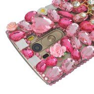 Spritech(TM) Bling Hard Clear Phone Case For LG spirit h440 C70/LG Escape 2/LG Logos,3D Handmade Yellow Silver... N29