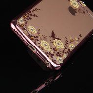 iPhone 7 Case,iPhone7 Case,ikasus Mini Love Heart Glitter Bling Crystal Rhinestone Diamonds Clear Rubber Golden... N32