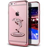 iPhone 7 Case,iPhone7 Case,ikasus Mini Love Heart Glitter Bling Crystal Rhinestone Diamonds Clear Rubber Golden... N40