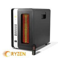 Ryzen H-5000 Pro Portable Infrared Quartz Heater w/ Remote 1500 Watts N3