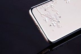 iPhone 7 Case,iPhone7 Case,ikasus Mini Love Heart Glitter Bling Crystal Rhinestone Diamonds Clear Rubber Golden... N51