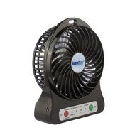 innobay 4-inch Personal Battery Operated Fan Rechargeable with LED Light, Quiet (Black) N7