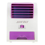 Starsource Aroma Air Conditioner Perfume Cooling Cooler Bladeless Fragrance Table Mini Fan Purple N4