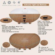 Essential Oil Diffuser,EVELTEK Wood Grain Cool Mist Portable Aromatherapy Air Humidifier,7 Colors Changing LED... N6