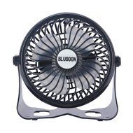Battery Desk Fan Rechargeable Table Fan, Quietness, Stepless Speed Adjustable 5" (Black) N4